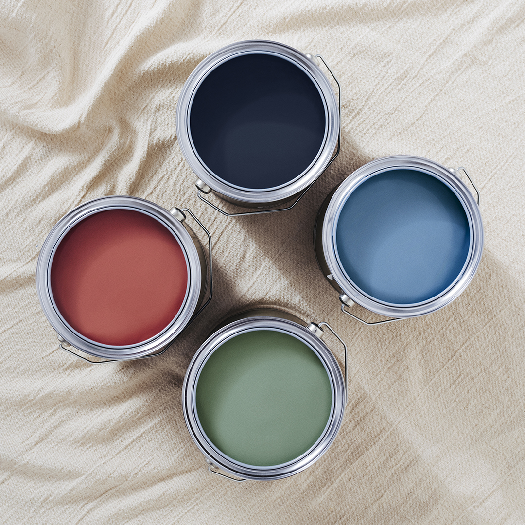 V&CO Paint Can Red Blue Green
